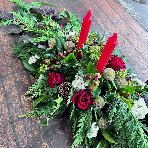 christmas wreath garland arrangement wellington kelburn thorndon karori khandallah ngaio seatoun brooklyn delivery florist flowers