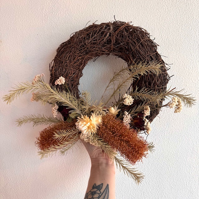 Dried Flower Christmas Wreath