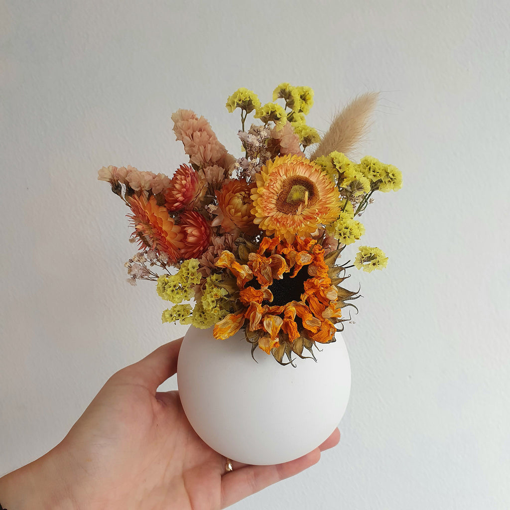 'Sunny' - Dried Arrangement in Vase
