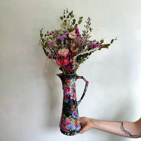 'Christina' - Dried Arrangement in Vintage Jug