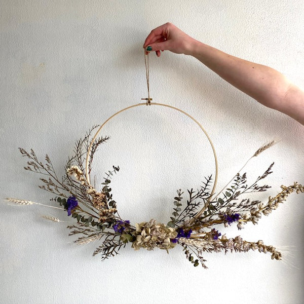 Dried Flowers Wreath Wellington Wide Delivery Juliette Florist