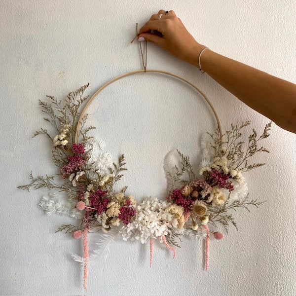 Dried Flowers Wreath Wellington Wide Delivery Juliette Florist