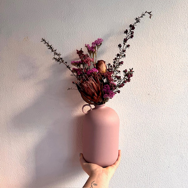 pink dried flowers florist wellington te aro gift delivery