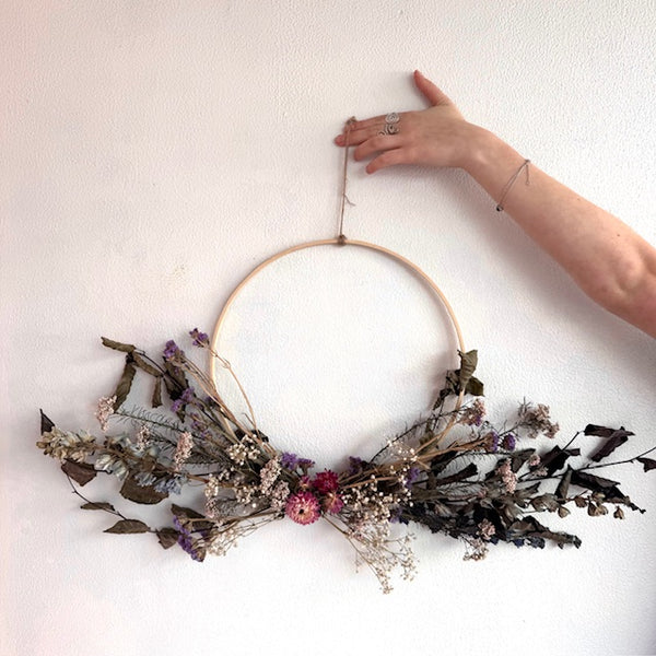 wreath home decor wall art dried flowers wellington cbd