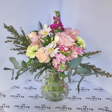 bouquet with vase florist delivery wellington