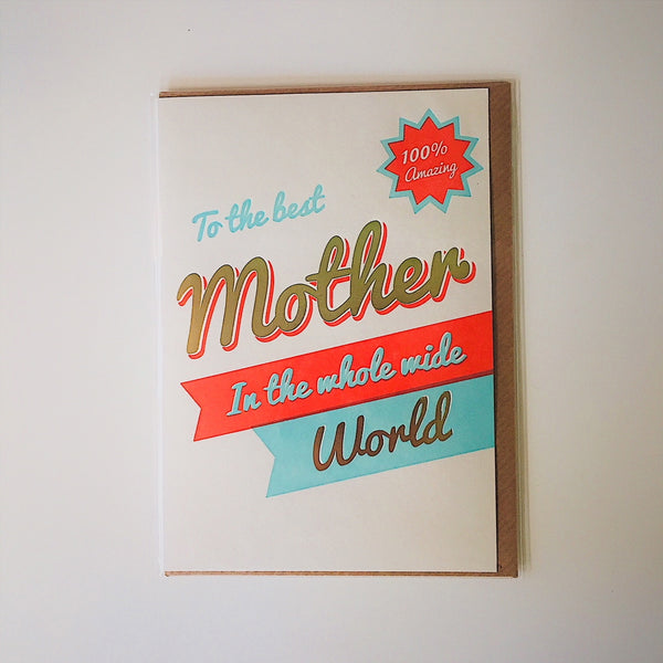Mother’s Day Card - Best Mother