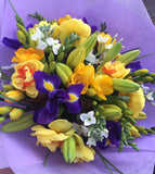spring flowers, spring bouquet, bright, wellington cbd