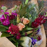 brown paper wild flower rustic delivery wellington