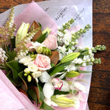 pastel posy roses flowers florist wellington same day delivery